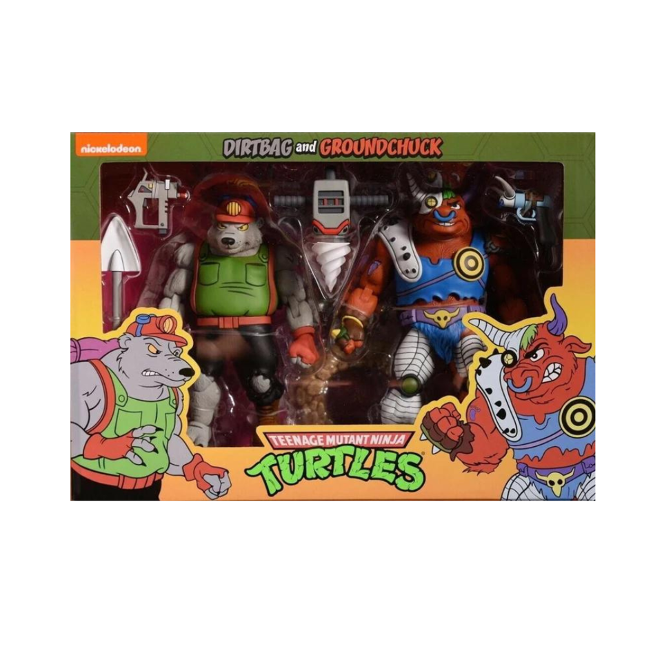 Teenage Mutant Ninja Turtles Dirtbag and Groundchuck Cartoon Series Figure Pack