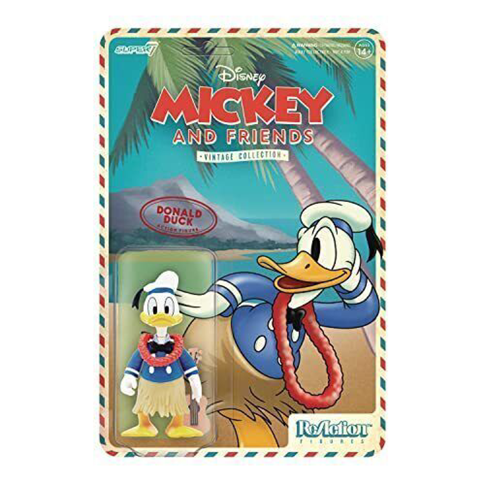 Super7 Disney Donald Duck Vintage Collection Wave 2 Hawaiian Holiday Rection Figure