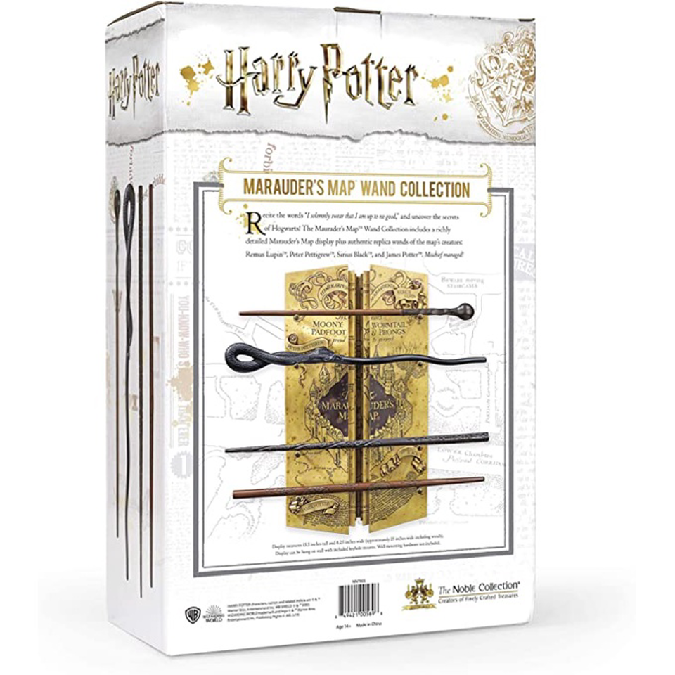 Noble Collection Harry Potter The Marauder's Map Wand Collection Set