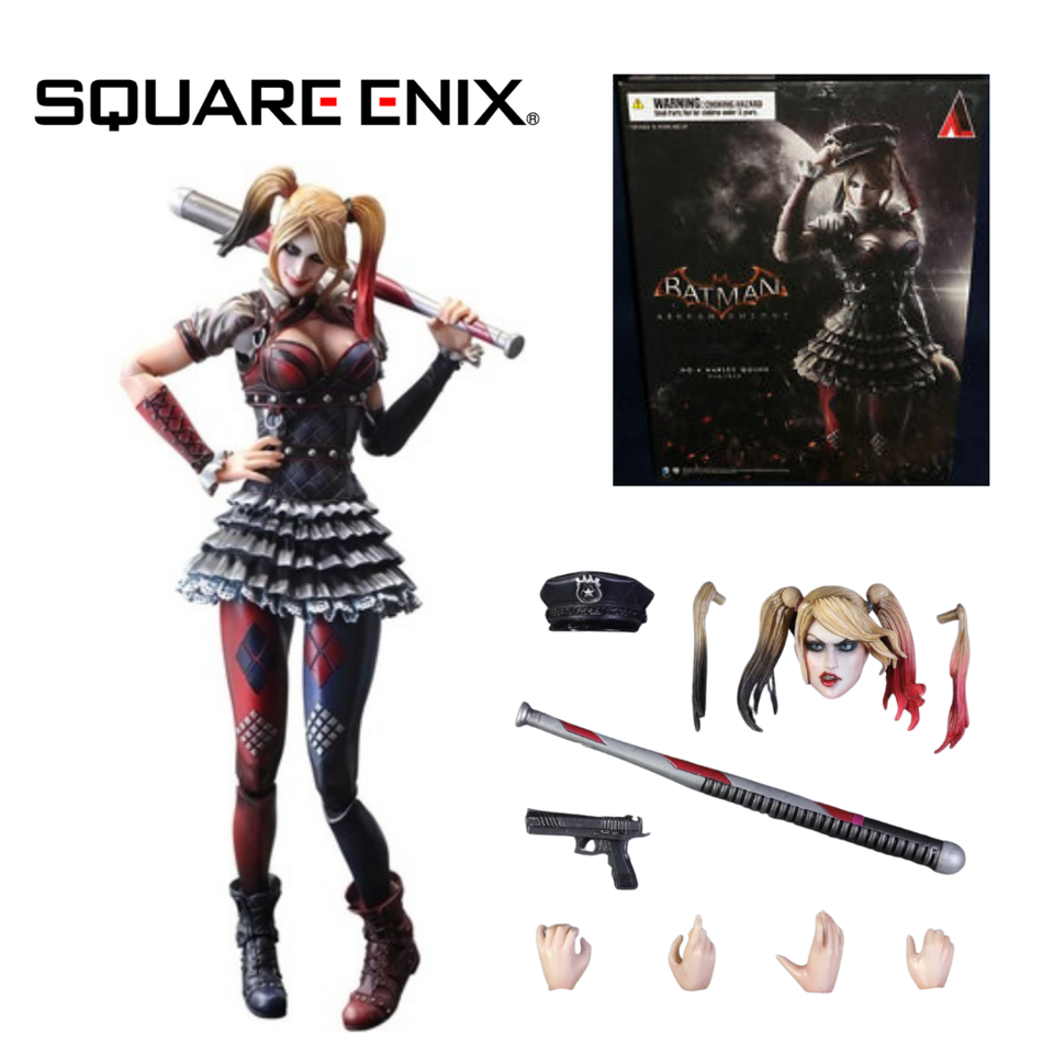 Play arts kai harley quinn hot sale arkham knight