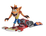 (NECA) Crash Bandicoot - 7" Scale Action Figure - Deluxe Hoverboard Crash