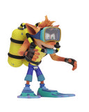(NECA) Crash Bandicoot - 7" Action Fig - Deluxe Scuba Crash