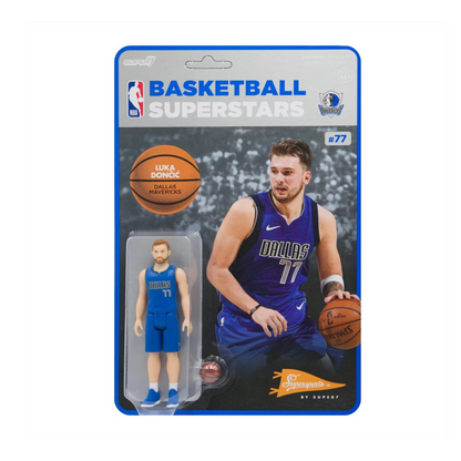 Super7 NBA Luka Doncic Mavericks Supersports Reaction Figure
