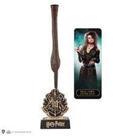 Cinereplicas Harry Potter Bellatrix Lestrange Deluxe Wand Pen with Stand & Bookmark