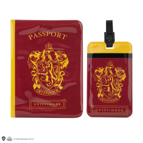 Cinereplicas Harry Potter Gryffindor Luggage Tag & Passport Cover Set