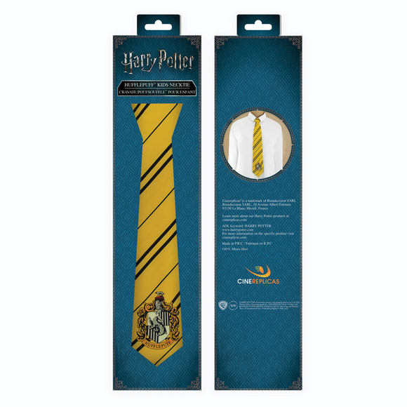 Cinereplicas Harry Potter Hufflepuff Crest Necktie XS and Kids