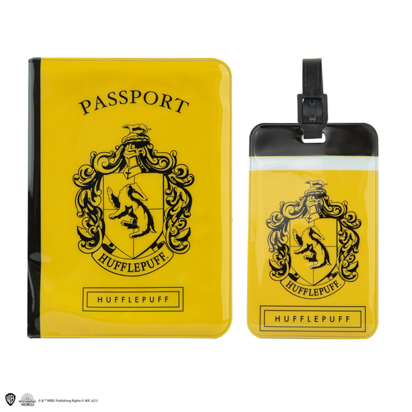 Cinereplicas Harry Potter Hufflepuff Luggage Tag & Passport Cover Set