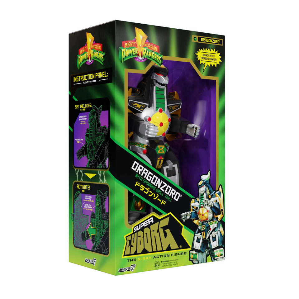 Super7 Mighty Morphin Power Rangers Dragonzord Full Color Super Cyborg Figure