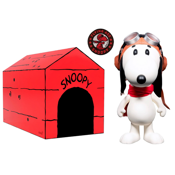 Super7 Peanuts Supersize Snoopy Flying Ace Figure with Doghouse Box