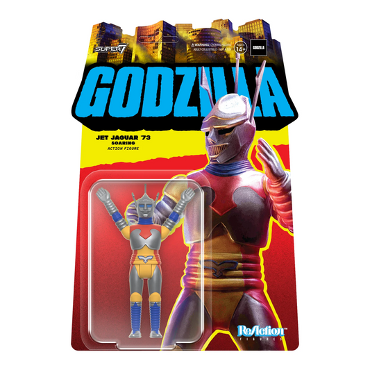Super7 Toho Godzilla Jet Jaguar '73 Soaring ReAction Figure