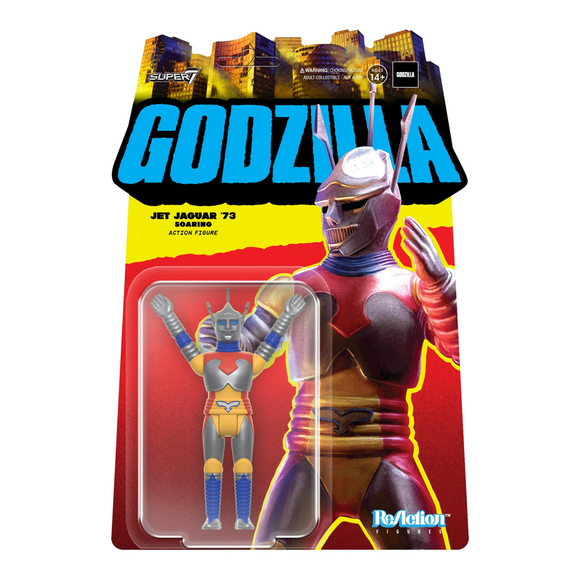 Super7 Toho Godzilla Jet Jaguar '73 Soaring ReAction Figure