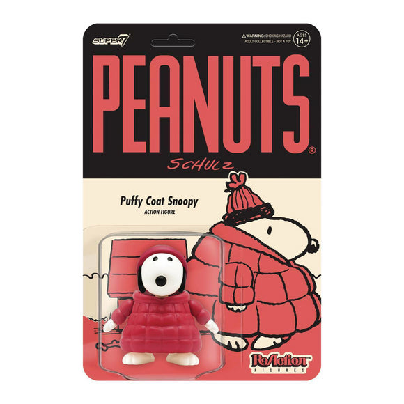 Super7 Peanuts Snoopy Puffy Coat Wave 5 Rection Figure