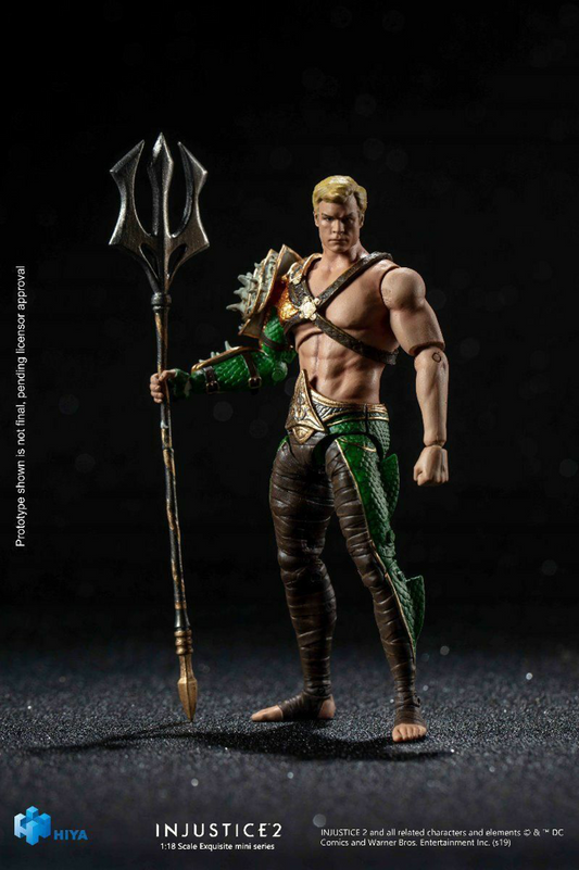 Hiya Toys INJUSTICE 2 - Aquaman Action Figure Exquisite Mini Series 1:18