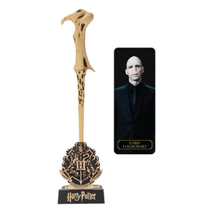 Cinereplicas Harry Potter Voldemort Deluxe Wand Pen with Stand & Bookmark