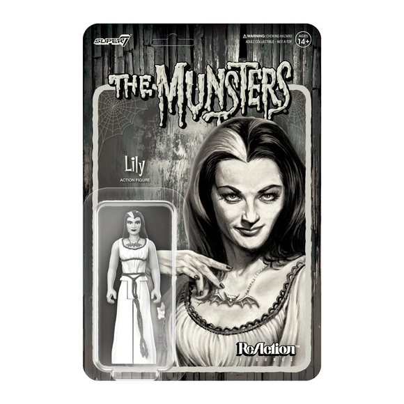 Super7 Munsters Lily (Grayscale) Wave 2 ReAction Figure