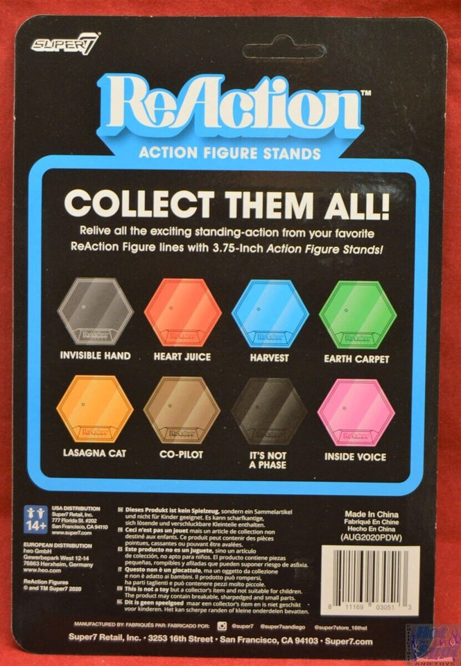 Super7 ReAction – Set 10 Supporti Trasparenti Per Figure 3 3/4'' (con 1 Colorato Casuale)