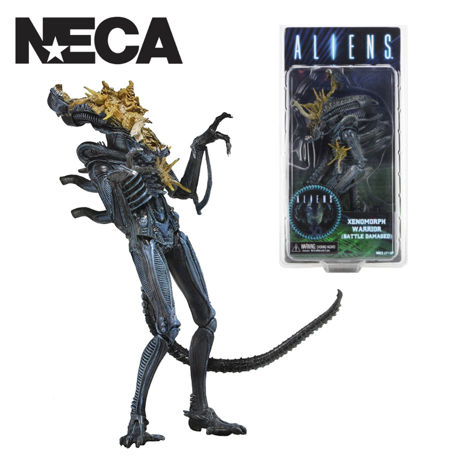 Aliens - Blue Battle Damaged Xenomorph Figure – Neverland