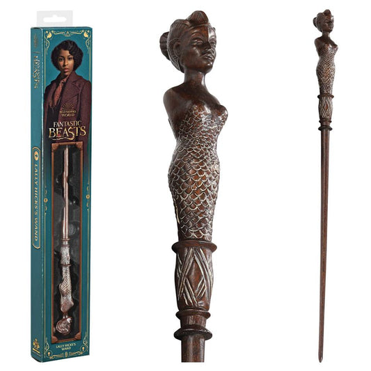 Noble Collection Fantastic Beasts Lally Hicks Wand with Character Box
