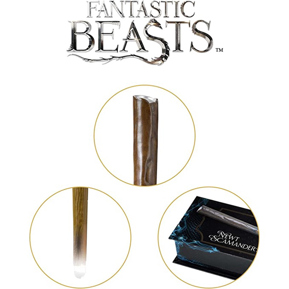 Noble Collection Fantastic Beasts Newt Scamander's Illuminating Wand