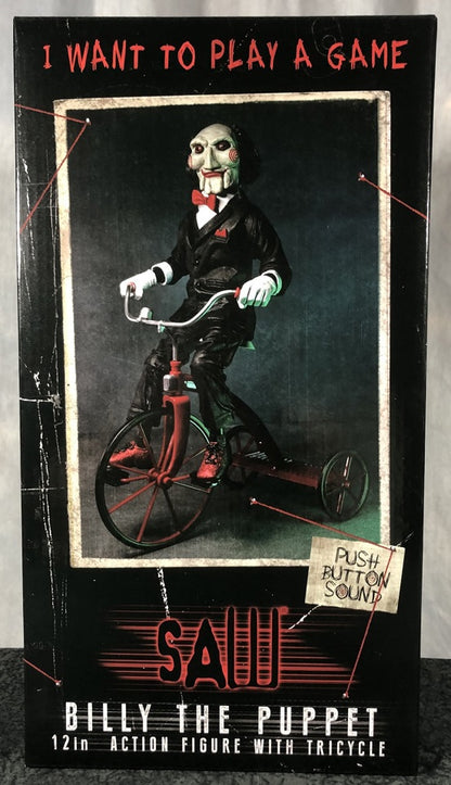 Saw 12" Action Figure w/sound riding Tricycle
