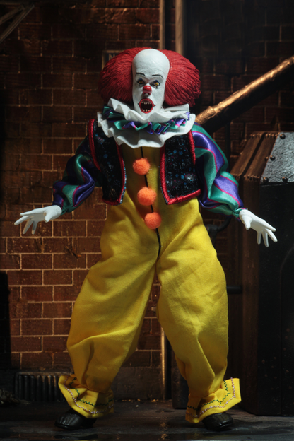 (NECA) IT - 8" Clothed Action Figure - Pennywise (1990)