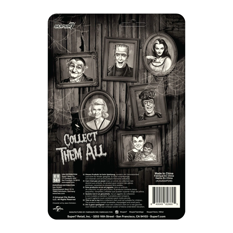 Super7 Munsters Eddie Munster (Grayscale) Wave 3 ReAction Figure