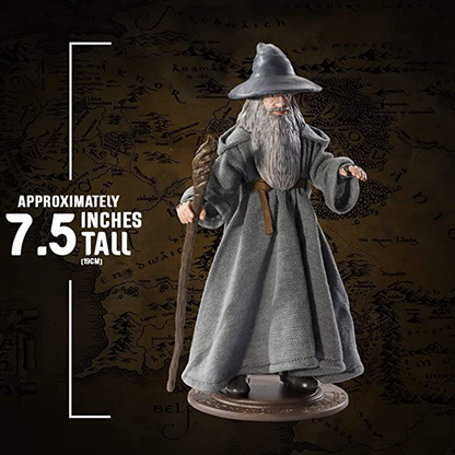 Noble Collection Lord of the Rings Gandalf Bendyfig Action Figure