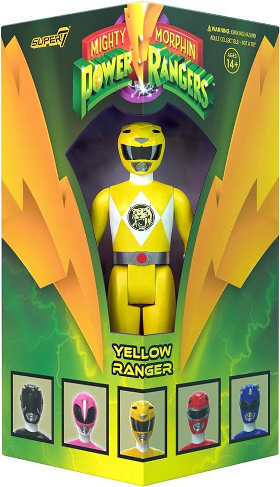 Super7 Mighty Morphin Power Rangers Yellow Ranger SDCC ReAction Figure