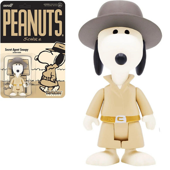 Super7 Peanuts Snoopy Secret Agent Wave 5 Rection Figure