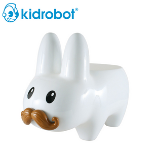 (KIDROBOT) Art Giant White Stache Happy Labbit Stool By Frank