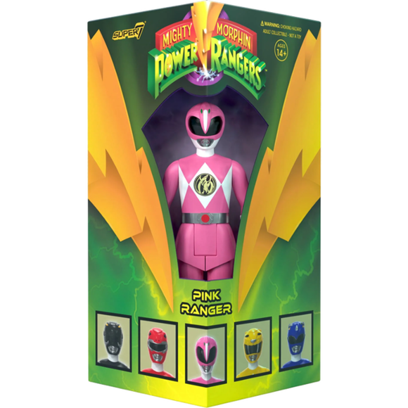 Super7 Mighty Morphin Power Rangers Pink Ranger SDCC ReAction Figure