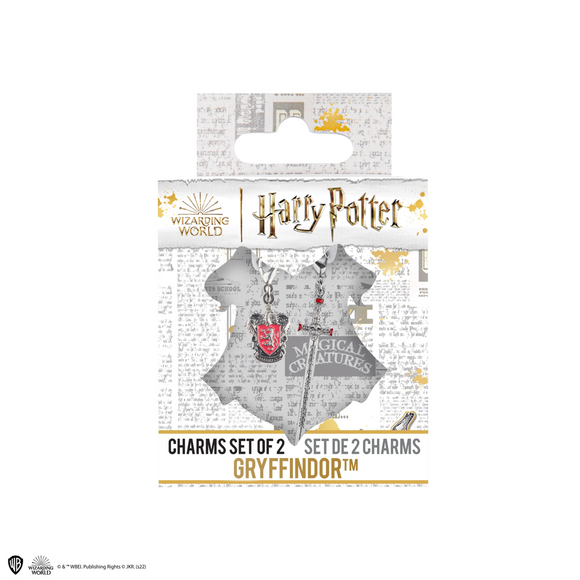 Cinereplicas Harry Potter Gryffindor Jewelry Charms Set of 2