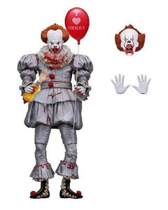 (NECA) IT - 7" Scale Action Figure - Ultimate “I Heart Derry” Pennywise (2017 Movie)