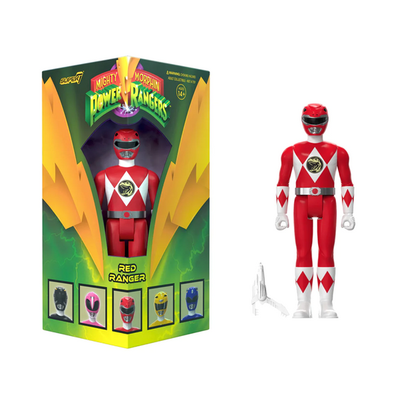 Super7 Mighty Morphin Power Rangers Red Ranger SDCC ReAction Figure