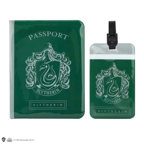 Cinereplicas Harry Potter Slytherin Luggage Tag & Passport Cover Set