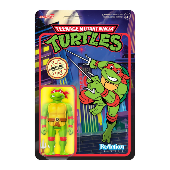 Super7 Teenage Mutant Ninja Turtles Raphael Toon Wave 7 ReAction Figure