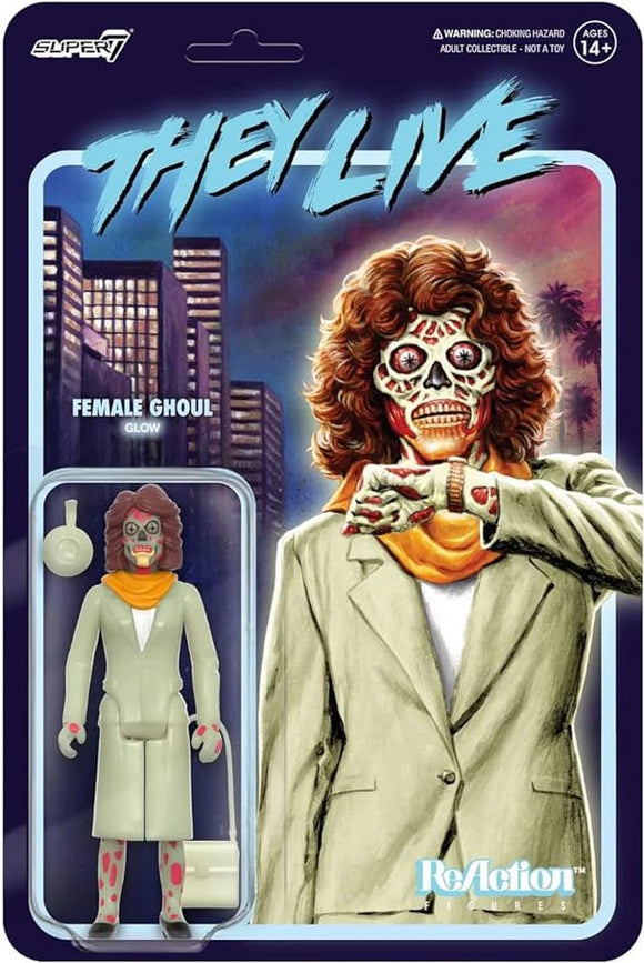 Super7 They Live Female Ghoul (Glow) ReAction Figure