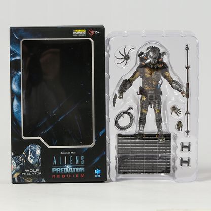 Hiya Toys AVPR Wolf Predator Action Figure Exquisite Mini Series 1:18