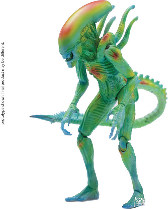 Hiya Toys AVP Thermal Vision Alien Warrior Action Figure Exquisite Mini Series 1:18