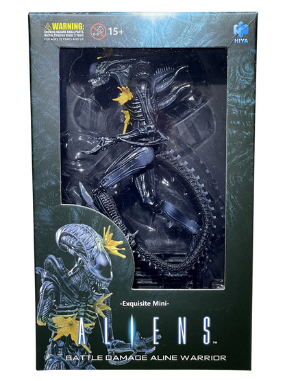 Hiya Toys ALIENS - Battle Damage Alien Warrior Action Figue Exquisite Mini Series 1:18