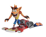 (NECA) Crash Bandicoot - 7" Scale Action Figure - Deluxe Hoverboard Crash