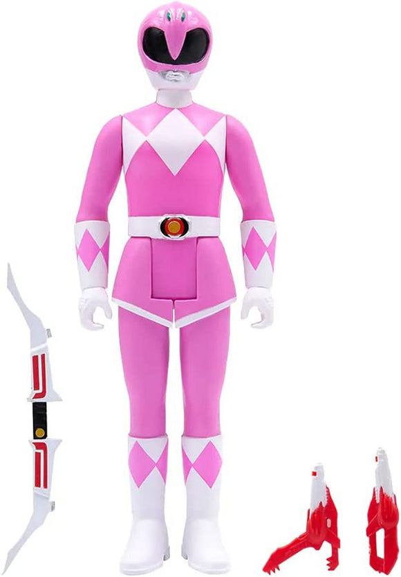 Super7 Mighty Morphin Power Rangers Pink Ranger Wave 2 Reaction Figure