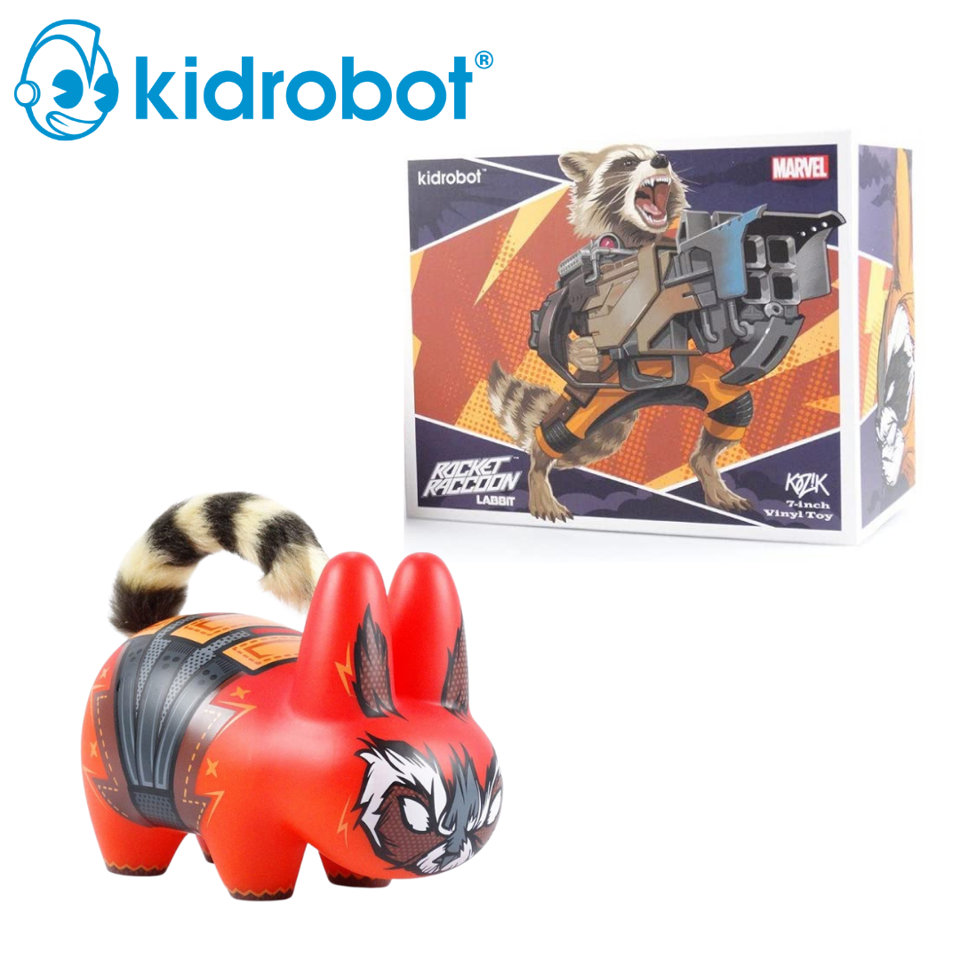 Kidrobot Guardians Of The Galaxy Rocket Raccoon Labbit Vinyl Figure