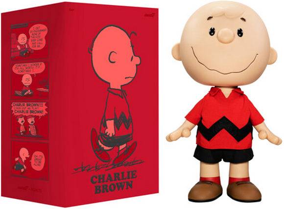 Super7 Peanuts Supersize Charlie Brown Red Shirt Figure