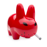 Smorkin Labbit 10" Lustre Gloss Red Vinyl Figure by Frank Kozik