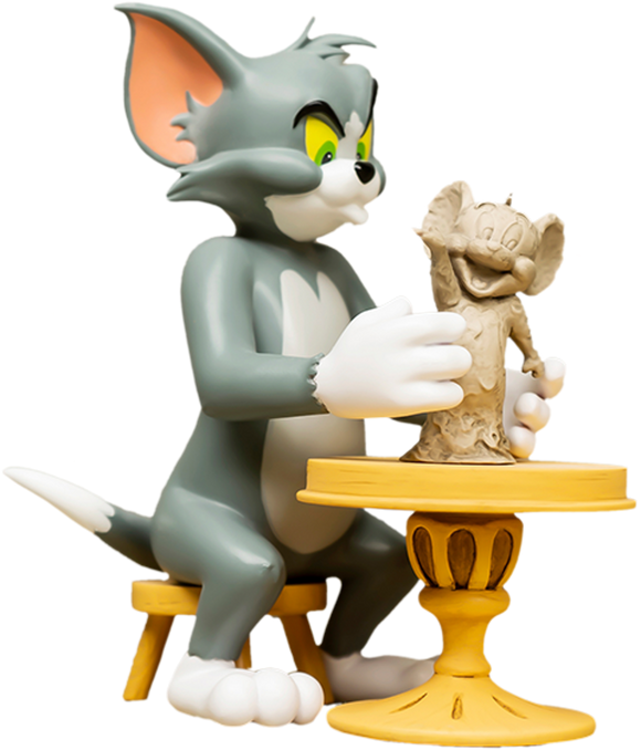 Soap Studio Tom and Jerry The Sculptor Statue