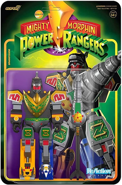 Super7 Mighty Morphin Power Rangers Dragonzord Battle Mode Wave 3 Reaction Figure
