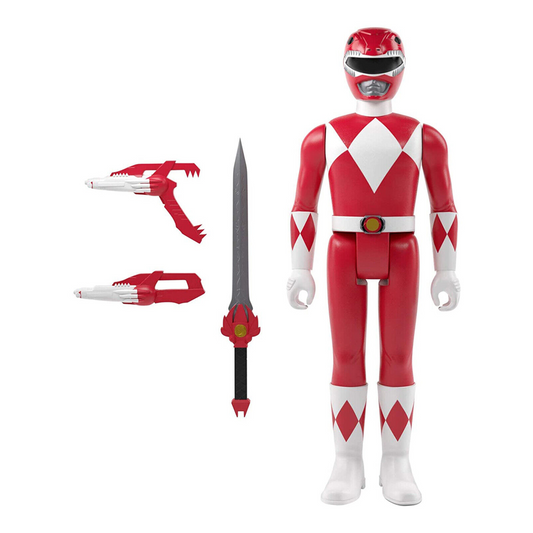 Super7 Mighty Morphin Power Rangers Red Ranger Wave 1 Reaction Figure