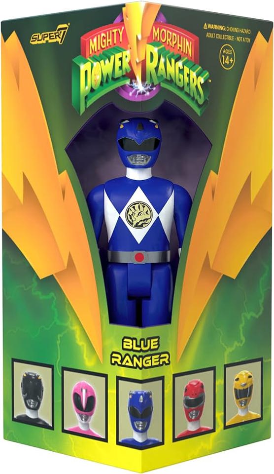 Super7 Mighty Morphin Power Rangers Blue Ranger SDCC ReAction Figure