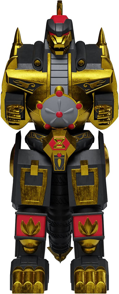 Super7 Mighty Morphin Power Rangers Dragonzord Black & Gold Reaction Figure